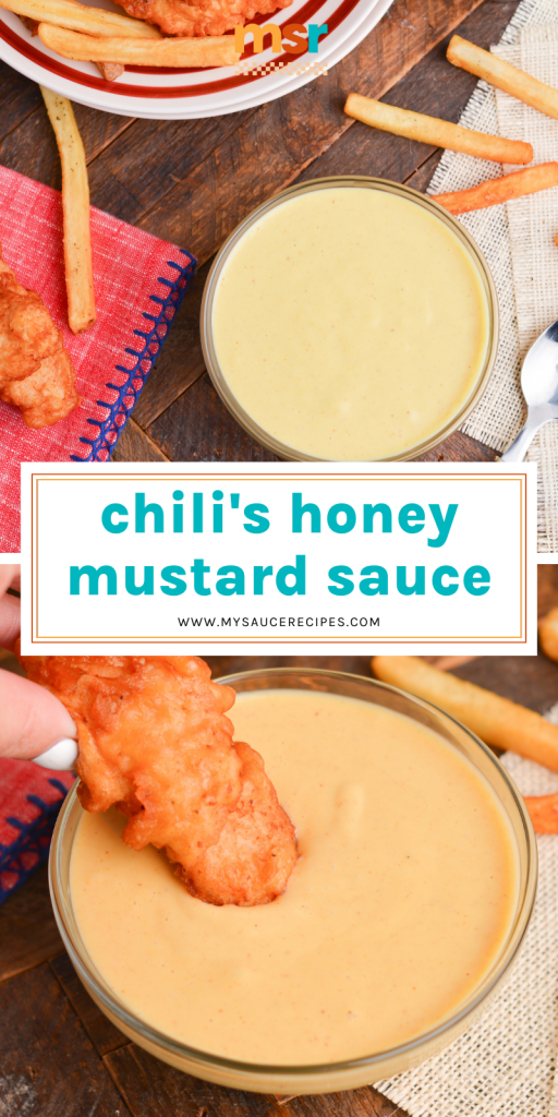 collage of chilis honey mustard sauce for pinterest