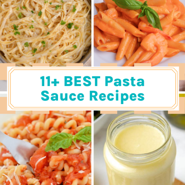 collage of best pasta sauce recipes