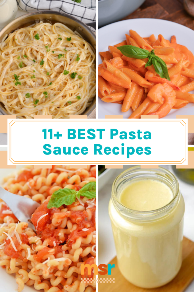 collage of best pasta sauce recipes