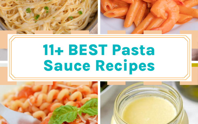 collage of best pasta sauce recipes