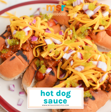 BEST Hot Dog Sauce Recipe (Coney-Style Sauce For Hot Dogs!)