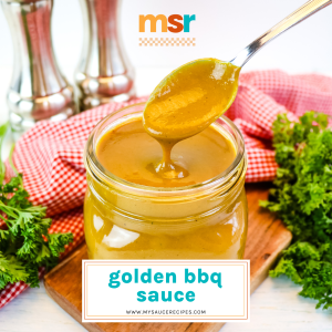 EASY Golden BBQ Sauce Recipe (Great For Meats & Sandwiches!)