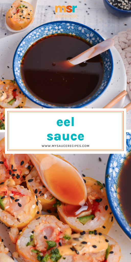 collage of eel sauce
