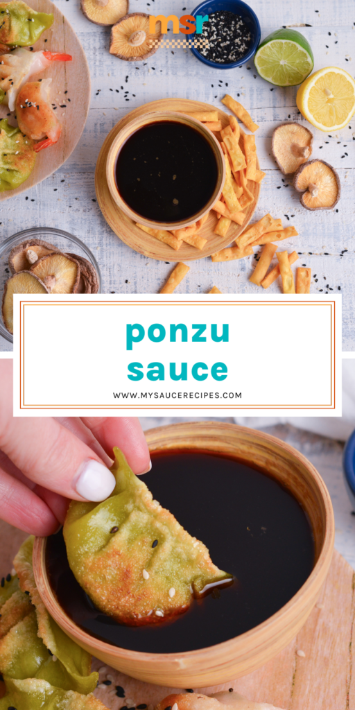 collage of ponzu sauce