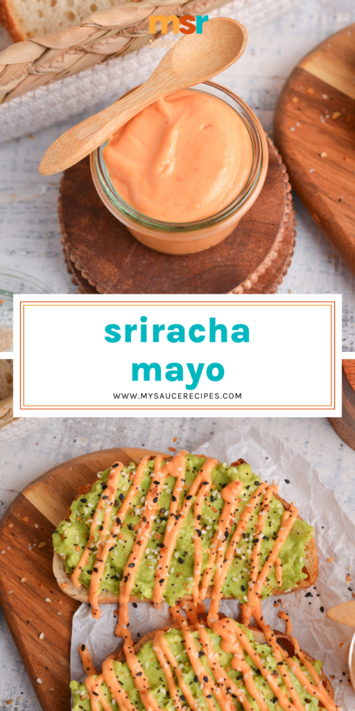 collage of sriracha mayo