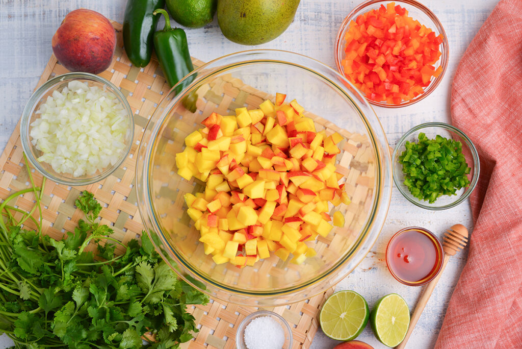 Mango Peach Salsa Recipe - Savory Experiments