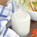 close up of jar of ranch dressing