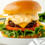 homemade burger sauce recipe served with cheeseburger